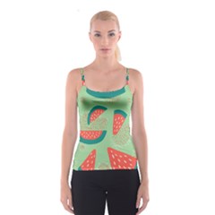 Watermelon Dots Summer Pattern Spaghetti Strap Top by Bedest