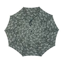 Silver Blossom Elegance Print (ai+human) Automatic Folding Umbrella With Case (large) by dflcprintsclothing