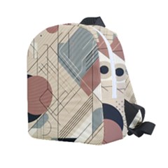 Boho Abstract Architecture Kids  Age 2-4 Lightweight Preschool Backpack by Bedest