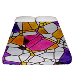 Architecture Glass Abstract Pattern Fitted Sheet (queen Size) by Bedest