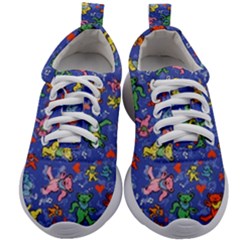 Grateful Dead Dancing Bears Pattern Kids Athletic Shoes by Salmanaz77