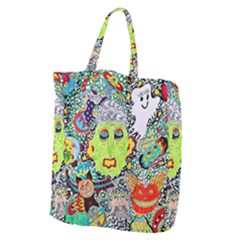 Supersonic Monster Mash Giant Grocery Tote by chellerayartisans