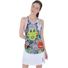 Supersonic Monster Mash Racer Back Mesh Tank Top by chellerayartisans