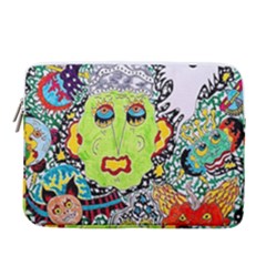 Supersonic Monster Mash 14  Vertical Laptop Sleeve Case With Pocket by chellerayartisans