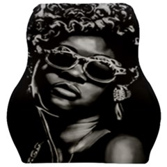 Afro Beauty Woman Portrait (ai+human) Car Seat Velour Cushion  by dflcprintsclothing