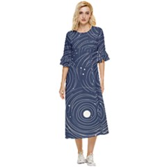 Art Double Cuff Midi Dress by zappwaits