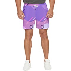 Colorful Labstract Wallpaper Theme Men s Runner Shorts by Apen