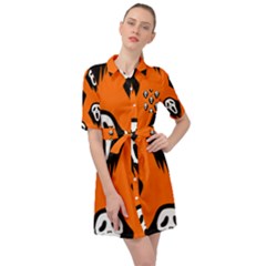 Halloween Party  Belted Shirt Dress by Safari