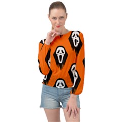 Halloween Party  Banded Bottom Chiffon Top by Safari