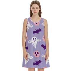 Boo Crew Halloween Season Round Neck Sleeve Casual Dress With Pockets by Safari