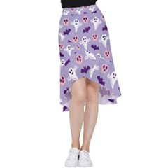 Boo Crew Halloween Season Frill Hi Low Chiffon Skirt by Safari