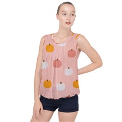 Pumpkin Pattern Halloween 20240926 160345 0000 Bubble Hem Chiffon Tank Top by Safari