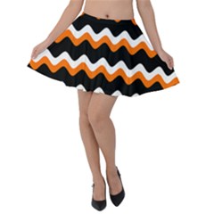 Halloween Wavy 20240926 161241 0000 Velvet Skater Skirt by Safari