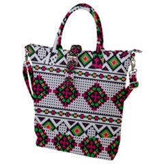 Ukrainian Folk Seamless Pattern Ethnic Ornament Border Element Traditional Buckle Top Tote Bag by Grandong