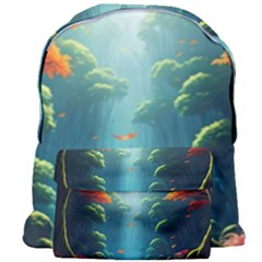 Autumn Trees Nature Giant Full Print Backpack by Bedest