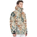 Leaves Pattern Flower Floral Flora Men s Pullover Zip Ski and Snowboard Waterproof Breathable Jacket View3