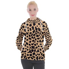 Leopard Skin Pattern Women s Hooded Pullover by Bedest