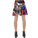 Confederate Flag Usa America United States Csa Civil War Rebel Dixie Military Poster Skull Wrap Front Skirt View2