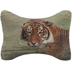 Swimming Tiger Seat Head Rest Cushion by ExtraAwesomeSauce