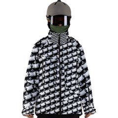 Stylish Coffee Cup Pattern Men s Zip Ski And Snowboard Waterproof Breathable Jacket by ExtraAwesomeSauce