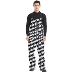 Stylish Coffee Cup Pattern Men s Front Zip Ski And Snowboard Bib Pants by ExtraAwesomeSauce