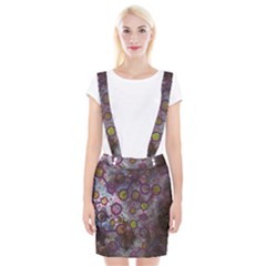 Abstract Molecular Space Art Braces Suspender Skirt by ExtraGoodSauce