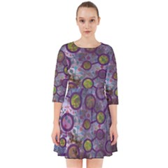 Abstract Molecular Space Art Smock Dress by ExtraAwesomeSauce