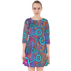 Abstract Tech Galaxy Design Smock Dress by ExtraAwesomeSauce