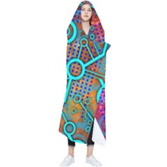 Abstract Tech Galaxy Design Wearable Blanket by ExtraAwesomeSauce