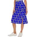 Eye of Horus Pattern Midi Panel Skirt View2