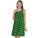 St. Patrick s Day Clovers Round Neck Sleeve Casual Dress With Pockets View3