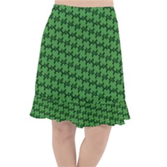 St  Patrick s Day Clovers Fishtail Chiffon Skirt by ExtraAwesomeSauce