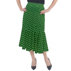 St  Patrick s Day Clovers Midi Mermaid Skirt by ExtraAwesomeSauce