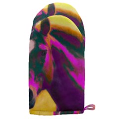 Vibrant Abstract Equine Art Microwave Oven Glove by ExtraGoodSauce