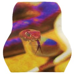 Vibrant Forked-tongue Snake Art Car Seat Back Cushion  by ExtraAwesomeSauce