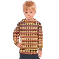 Gradient Lion Head Pattern Kids  Hooded Pullover by ExtraAwesomeSauce