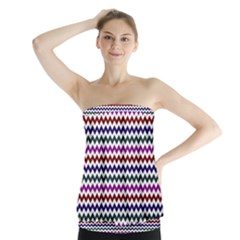 Chevron Pattern Strapless Top by ytdream