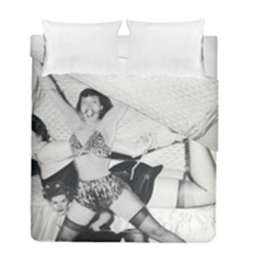 Betty Page Bdsm Duvet Cover Double Side (full/ Double Size) by CherleyTemples