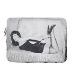 Betty Page Bdsm 14  Vertical Laptop Sleeve Case With Pocket by CherleyTemples