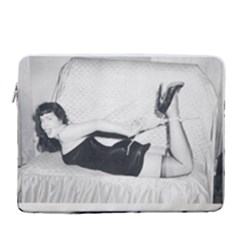 Betty Page Bdsm 15  Vertical Laptop Sleeve Case With Pocket