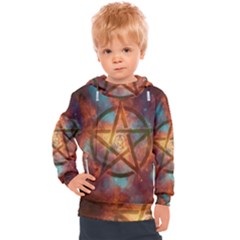 Enchanted Nebula Pentagram Art Kids  Hooded Pullover by ExtraAwesomeSauce