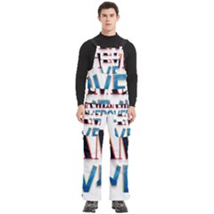 Game Over Text Design  Men s Side Zip Front Pouch Ski And Snowboard Bib Pants	 by 7223056