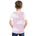 Clouds Pink Pattern Kids  Basketball Tank Top View2