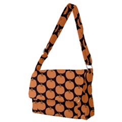 Black And Orange Pumpkin Full Print Messenger Bag (m) by ConteMonfrey