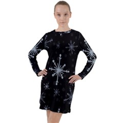 The Most Beautiful Stars Long Sleeve Hoodie Dress by ConteMonfrey