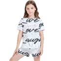 Live Love Laugh Monsteras Kids  T-Shirt And Sports Shorts Set View1