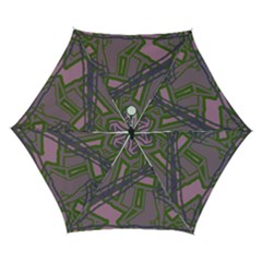 Vibrant Collage Vibes Print Automatic Folding Umbrella With Case (small) by dflcprintsclothing