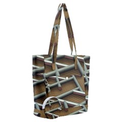 0118 F Expression Of Structure Large Everyday Shoulder Bag With Pouch Bag by geonetique