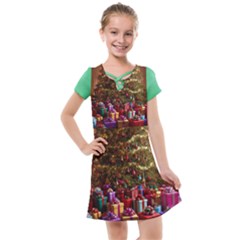 Merry Christmas Kids  Cross Web Dress by favoritechios