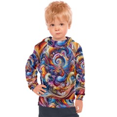 Dynamic Color Vortex Kids  Hooded Pullover by ExtraAwesomeSauce